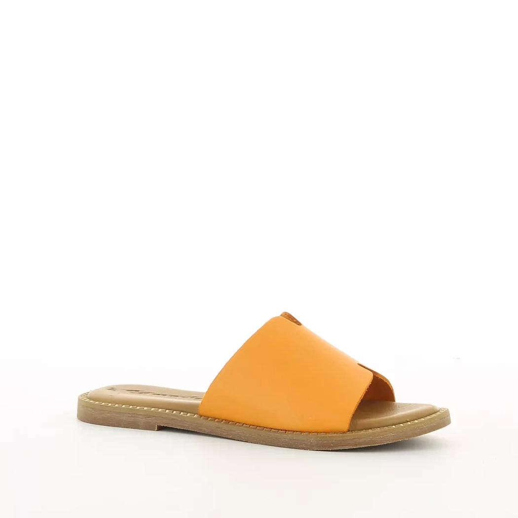 Image (1) de la chaussures Tamaris - Mules et Sabots Orange en Cuir