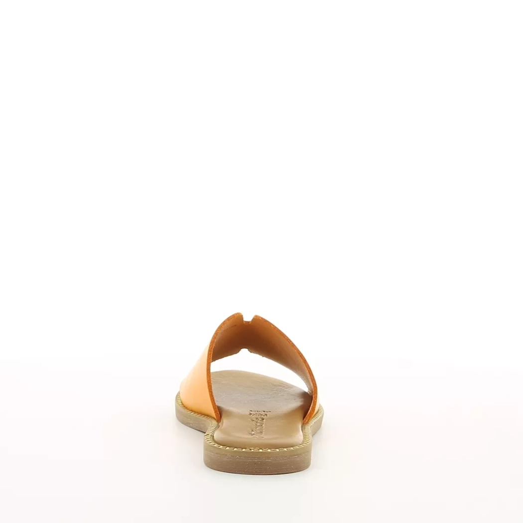 Image (3) de la chaussures Tamaris - Mules et Sabots Orange en Cuir