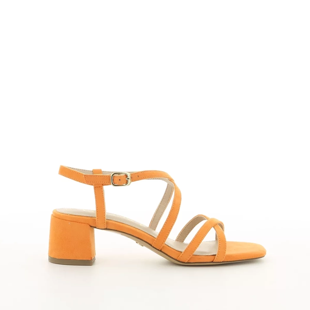 Image (2) de la chaussures Tamaris - Sandales et Nu-Pieds Orange en Cuir synthétique