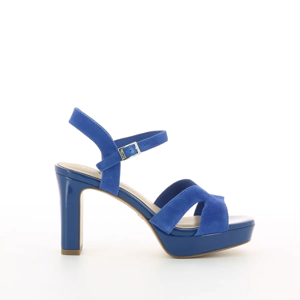 Image (2) de la chaussures Tamaris - Sandales et Nu-Pieds Bleu en Cuir nubuck