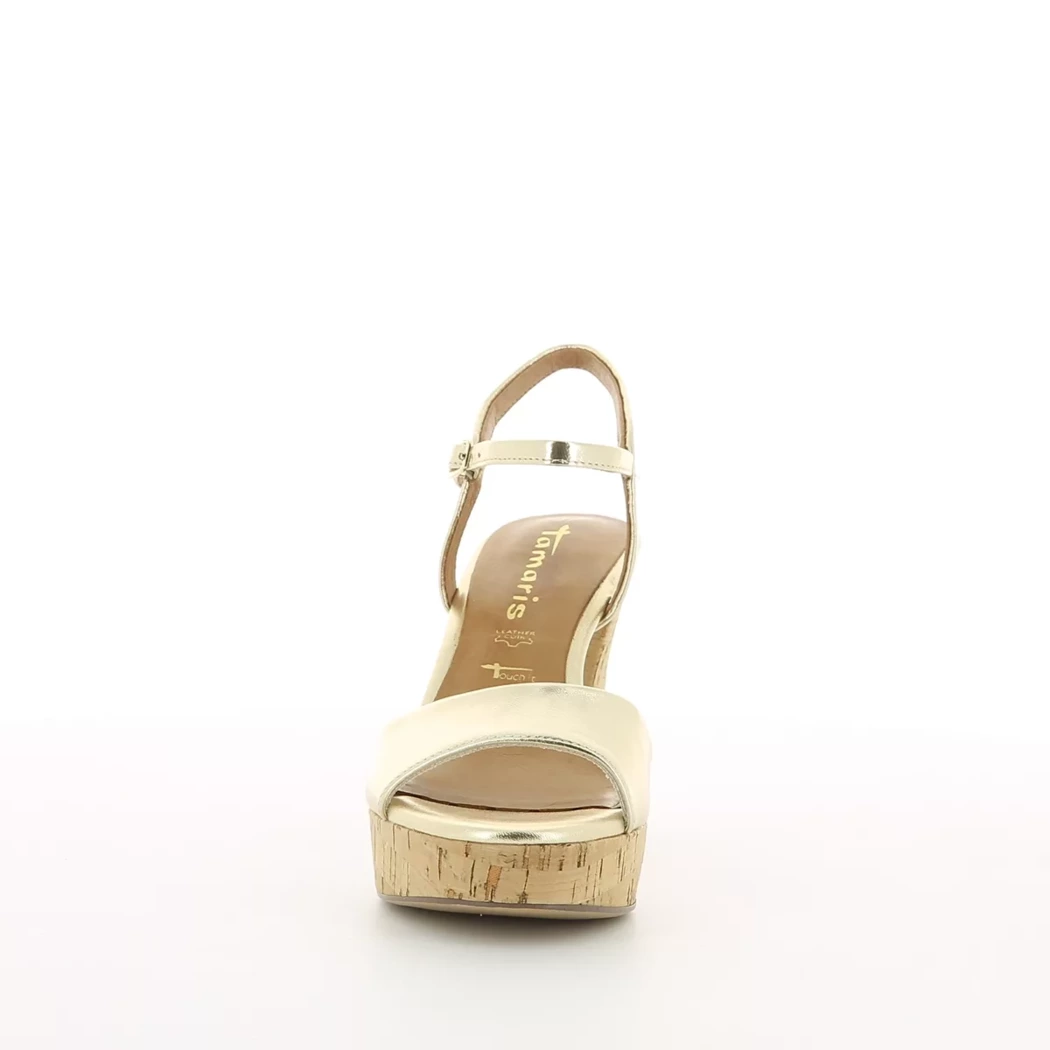 Image (5) de la chaussures Tamaris - Sandales et Nu-Pieds Or / Bronze / Platine en Cuir