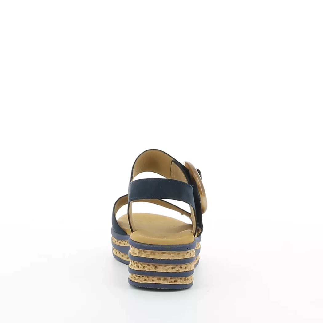 Image (3) de la chaussures Gabor - Sandales et Nu-Pieds Bleu en Cuir nubuck