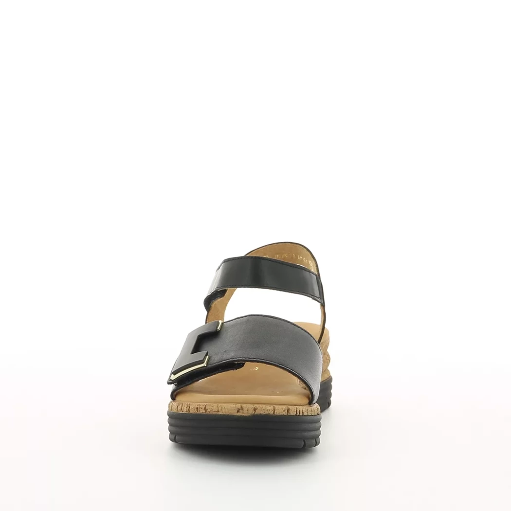 Image (5) de la chaussures Gabor - Sandales et Nu-Pieds Noir en Cuir