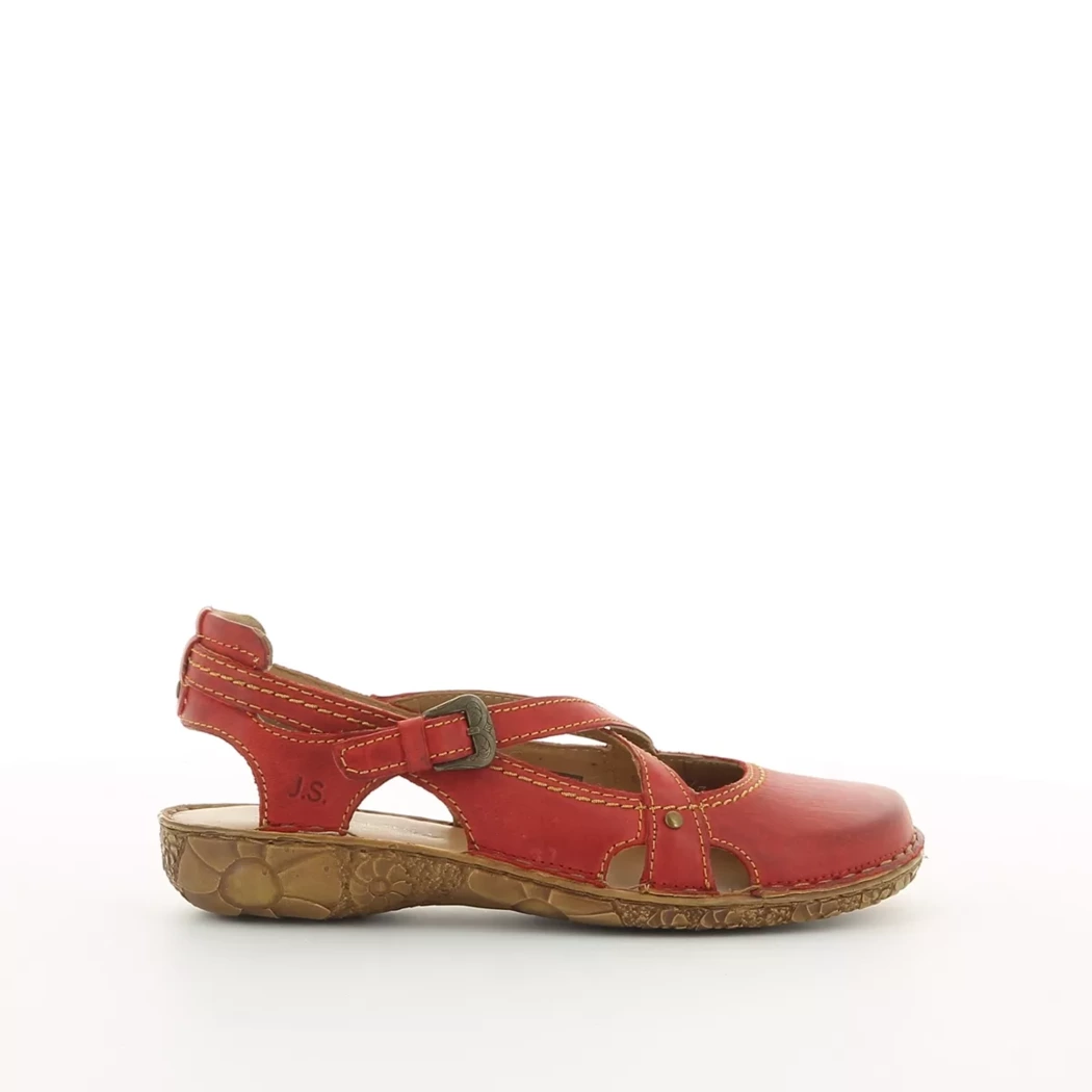 Image (2) de la chaussures Josef Seibel - Escarpins Rouge en Cuir