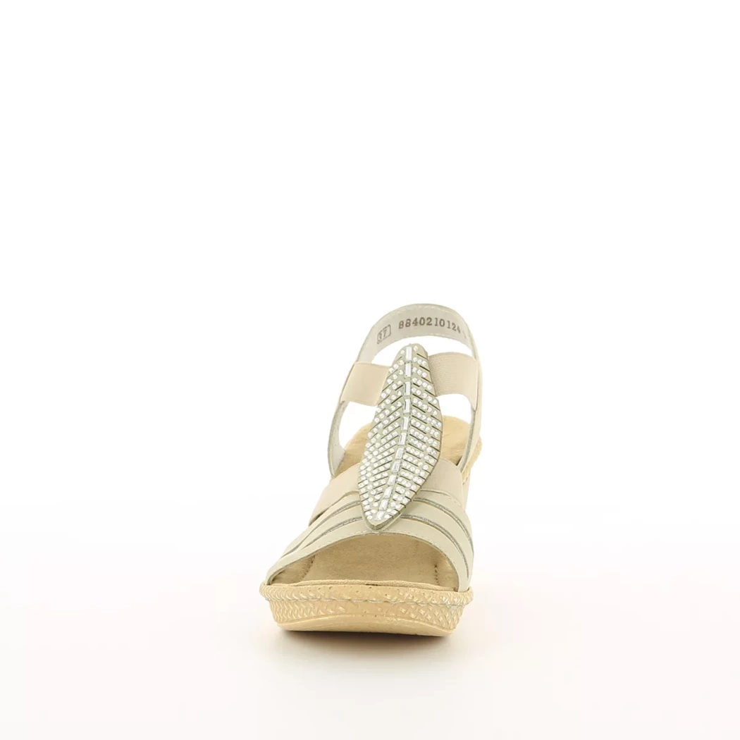 Image (5) de la chaussures Rieker - Sandales et Nu-Pieds Beige en Cuir synthétique