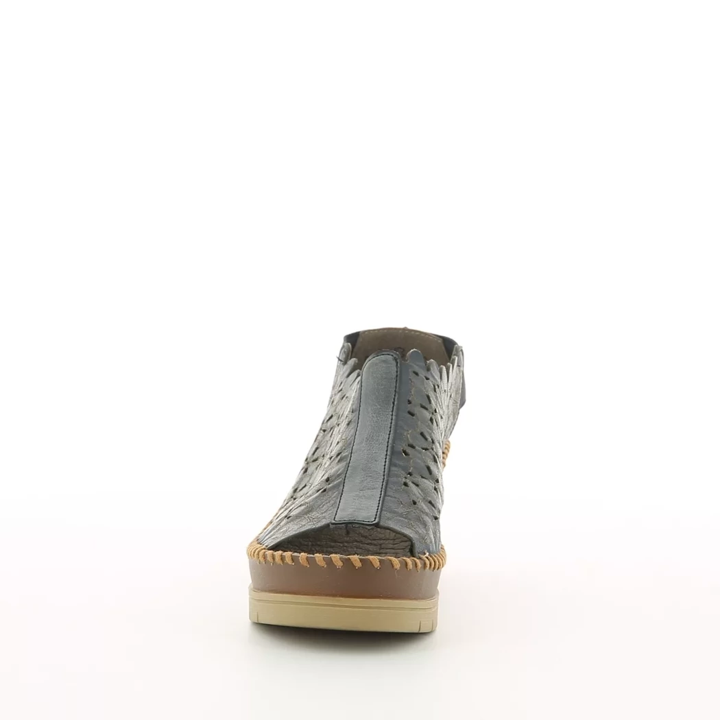 Image (5) de la chaussures Rieker - Sandales et Nu-Pieds Bleu en Cuir