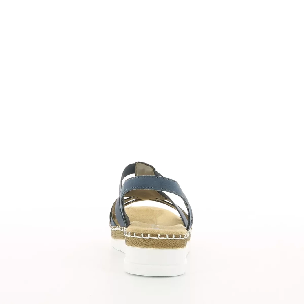Image (3) de la chaussures Rieker - Sandales et Nu-Pieds Bleu en Cuir