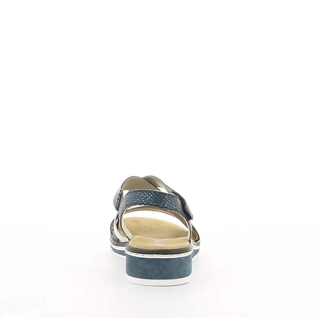 Image (3) de la chaussures Rieker - Sandales et Nu-Pieds Bleu en Cuir synthétique