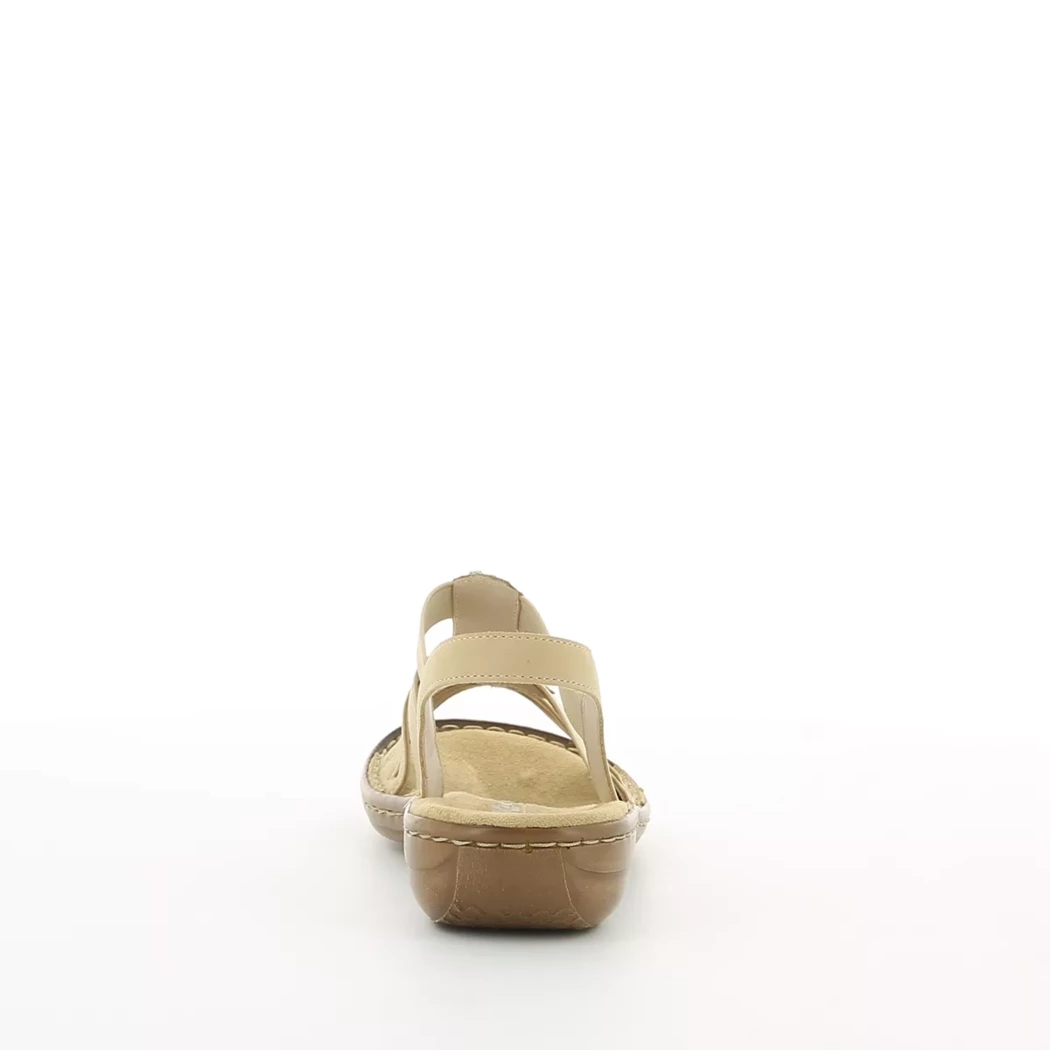 Image (3) de la chaussures Rieker - Sandales et Nu-Pieds Beige en Cuir