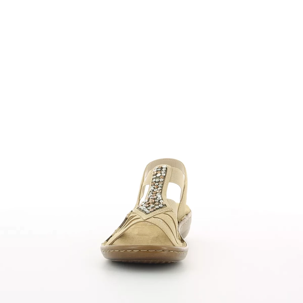 Image (5) de la chaussures Rieker - Sandales et Nu-Pieds Beige en Cuir
