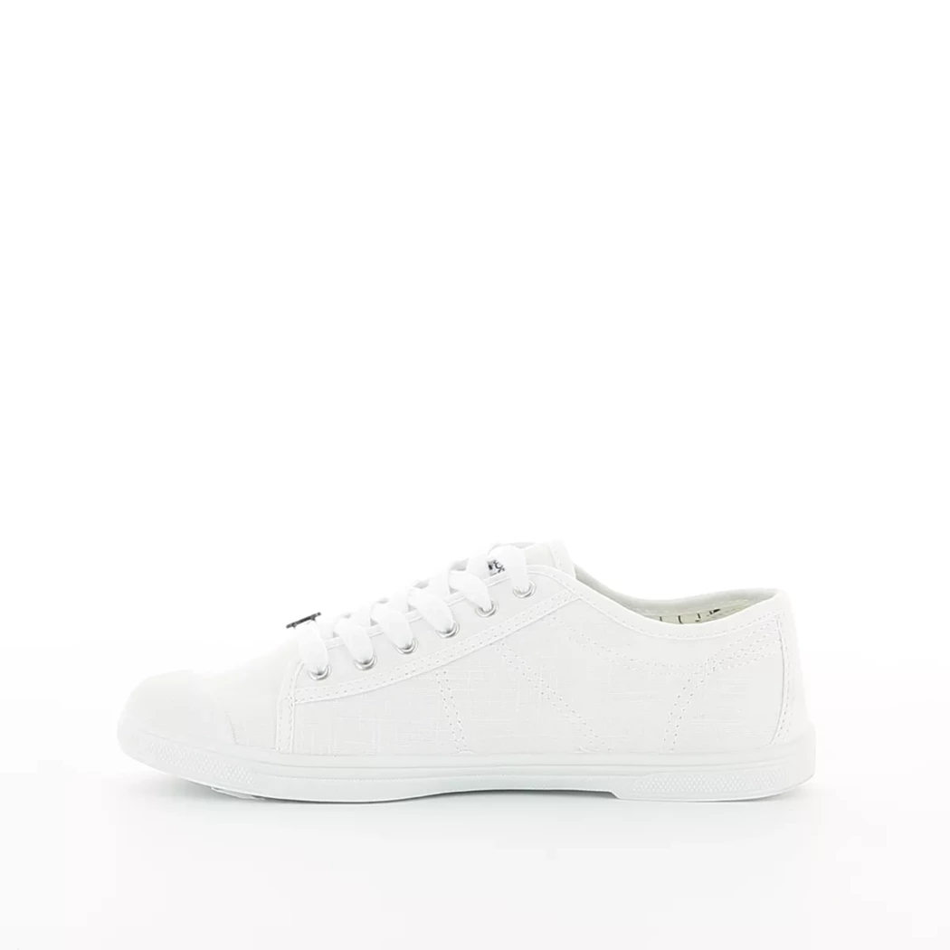 Image (4) de la chaussures Le Temps des Cerises - Baskets Blanc en Textile