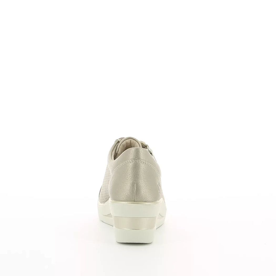 Image (3) de la chaussures Remonte - Baskets Or / Bronze / Platine en Cuir