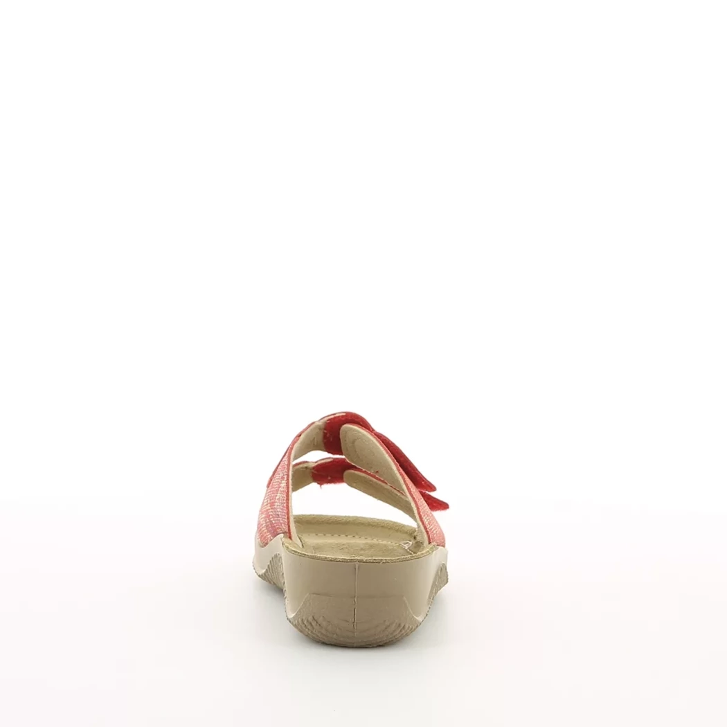 Image (3) de la chaussures Rohde - Mules et Sabots Rouge en Cuir