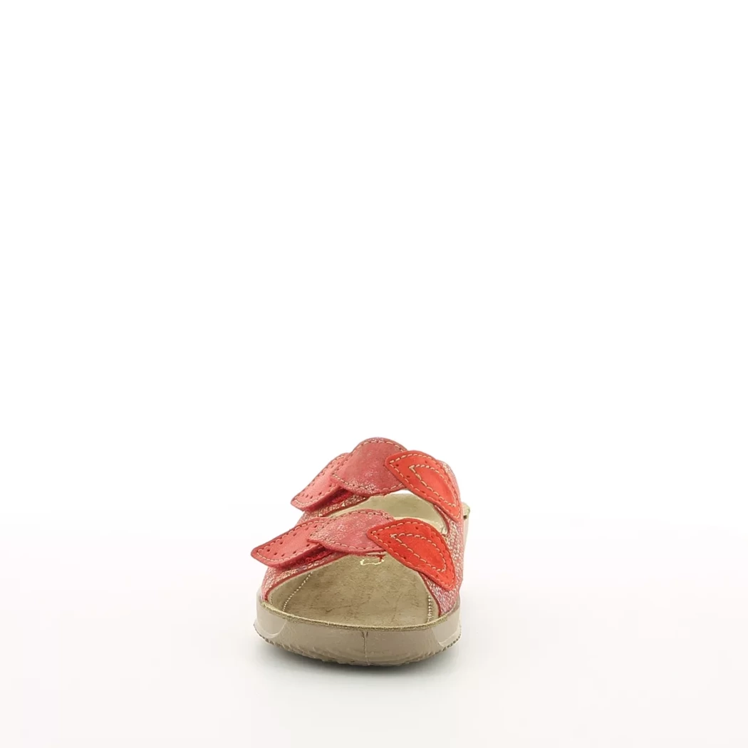 Image (5) de la chaussures Rohde - Mules et Sabots Rouge en Cuir