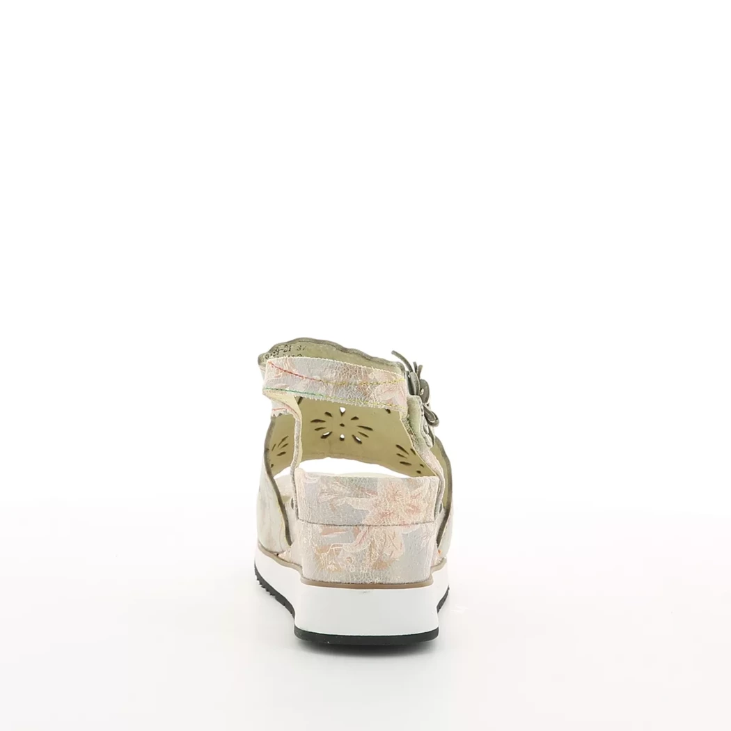 Image (3) de la chaussures Laura Vita - Sandales et Nu-Pieds Taupe en Cuir