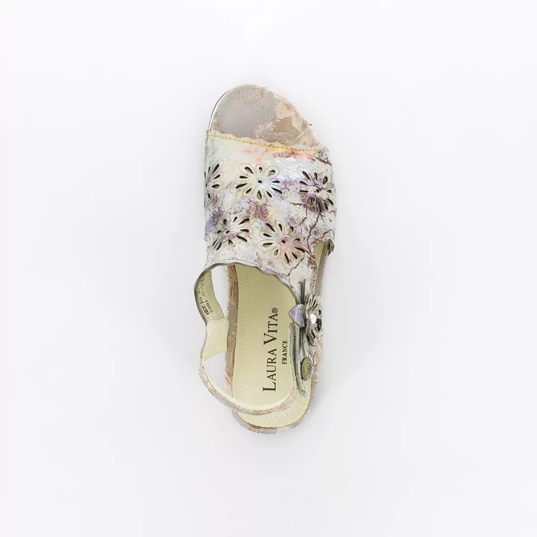 Image (6) de la chaussures Laura Vita - Sandales et Nu-Pieds Taupe en Cuir