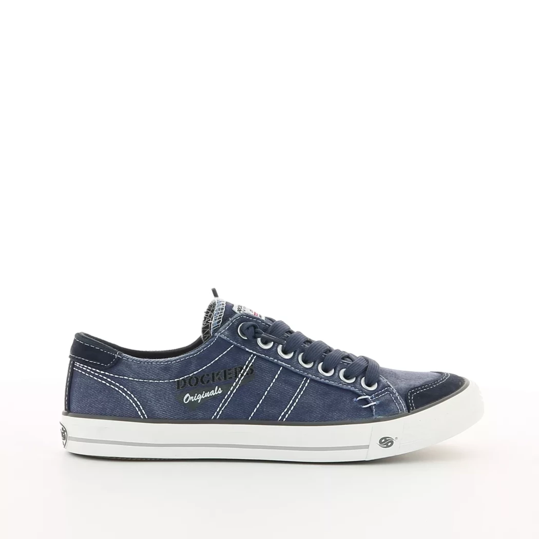 Image (2) de la chaussures Dockers - Baskets Bleu en Textile