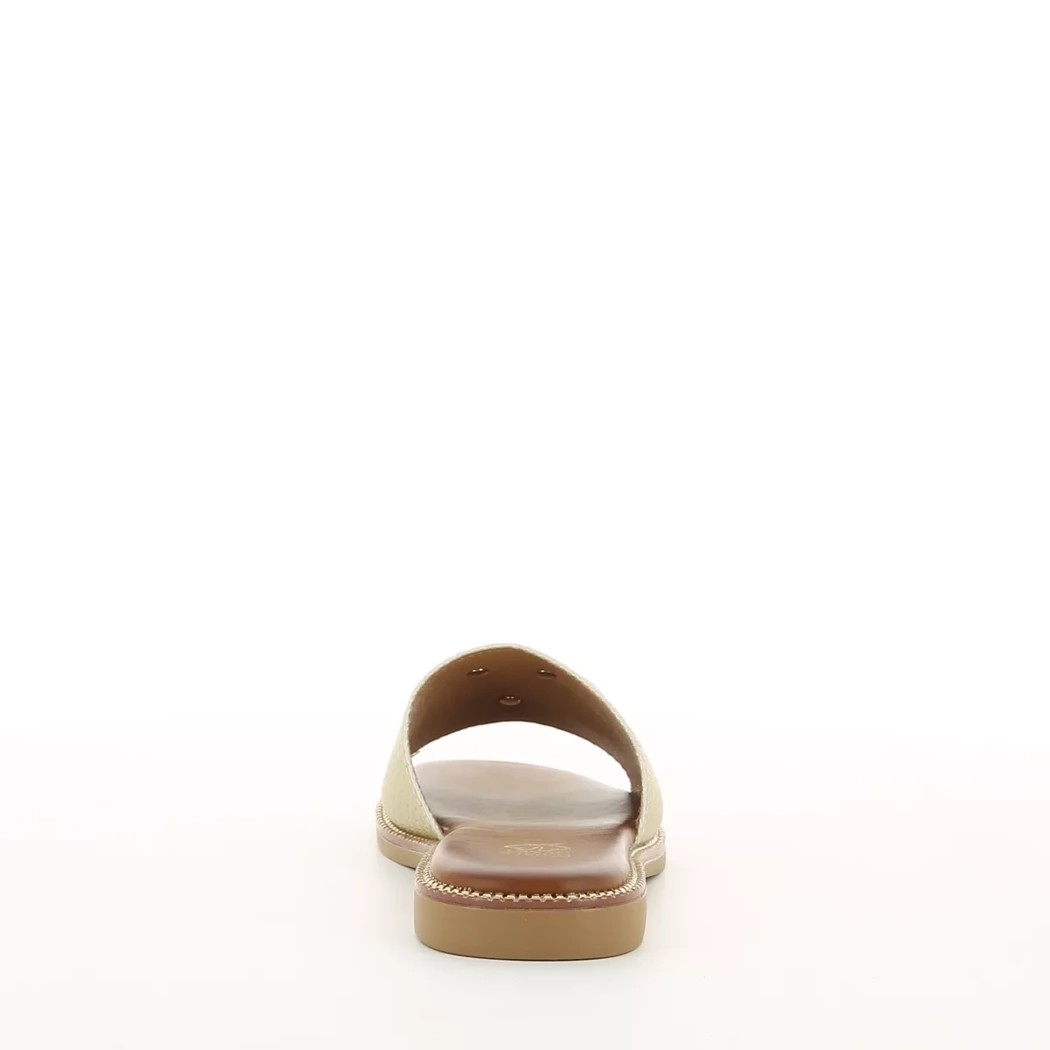 Image (3) de la chaussures Double Heart - Mules et Sabots Or / Bronze / Platine en Cuir synthétique