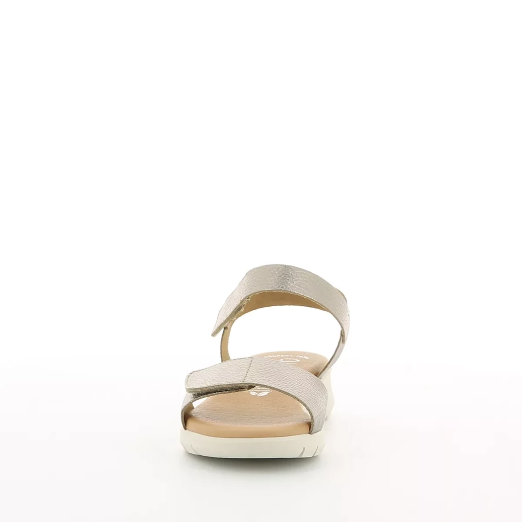 Image (5) de la chaussures Valeria's - Sandales et Nu-Pieds Taupe en Cuir