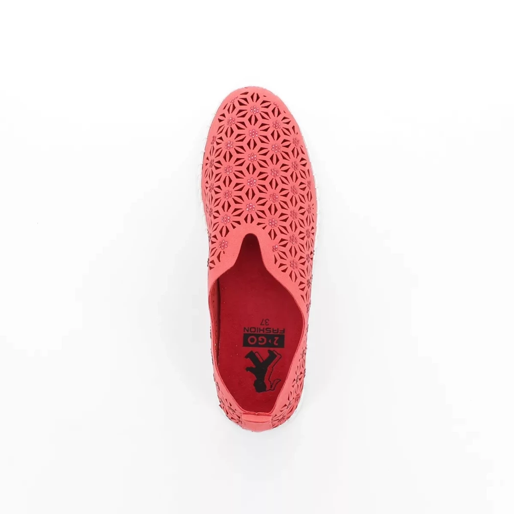 Image (6) de la chaussures 2 Go - Baskets Rouge en Cuir synthétique