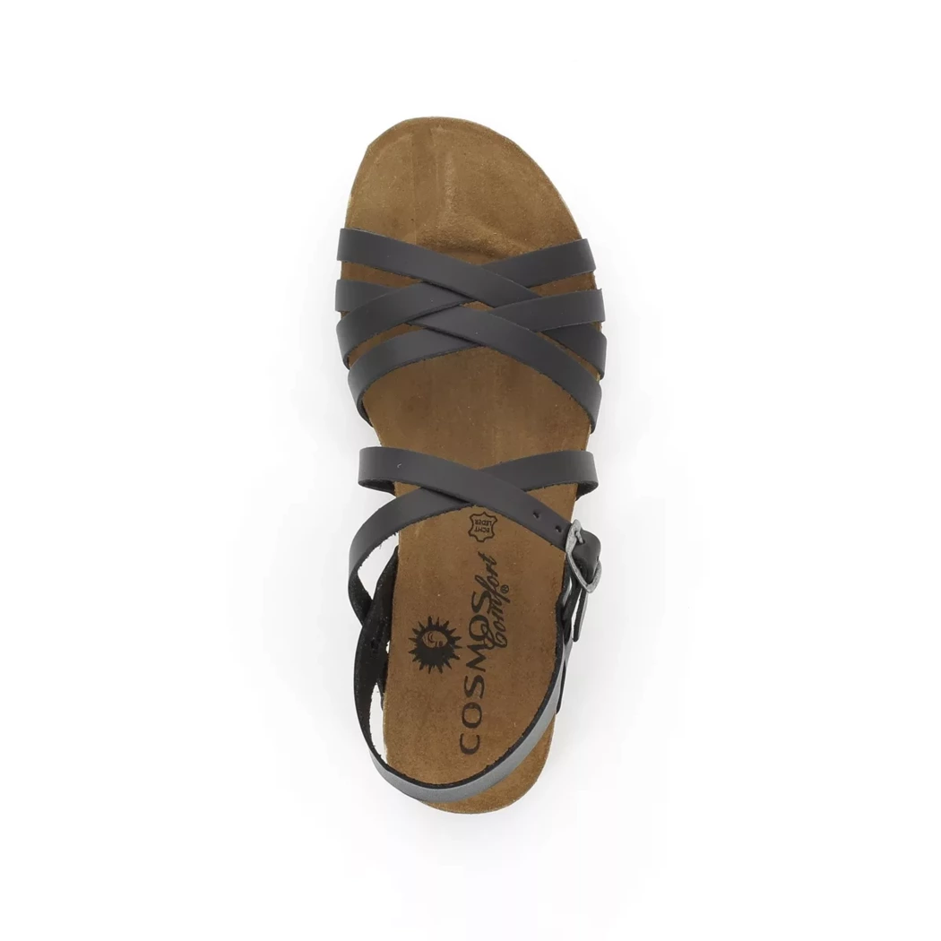 Image (6) de la chaussures Cosmos Comfort - Sandales et Nu-Pieds Noir en Cuir
