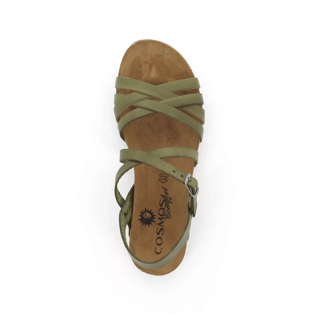 Image (6) de la chaussures Cosmos Comfort - Sandales et Nu-Pieds Vert en Cuir