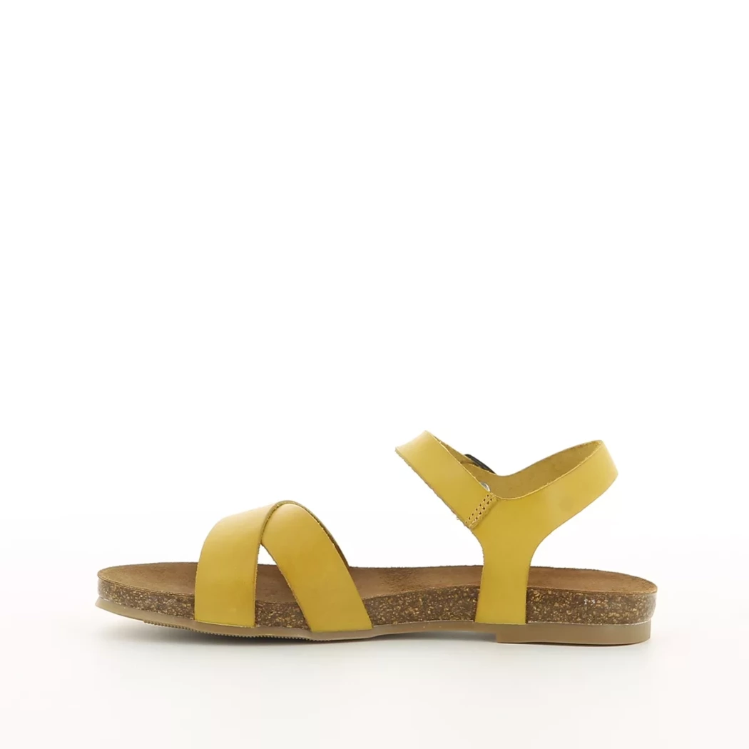 Image (4) de la chaussures Cosmos Comfort - Sandales et Nu-Pieds Jaune en Cuir