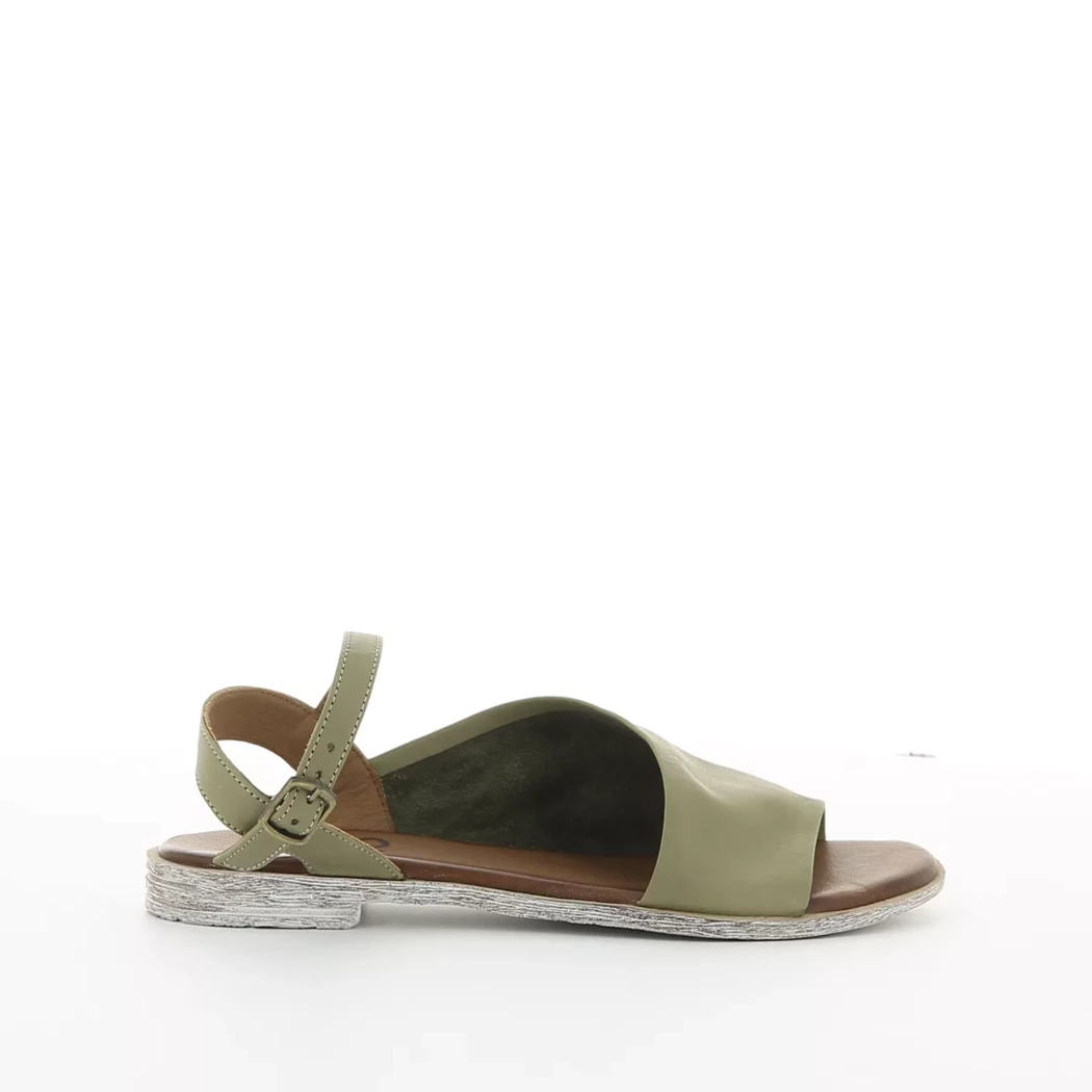 Image (2) de la chaussures Bueno - Sandales et Nu-Pieds Vert en Cuir