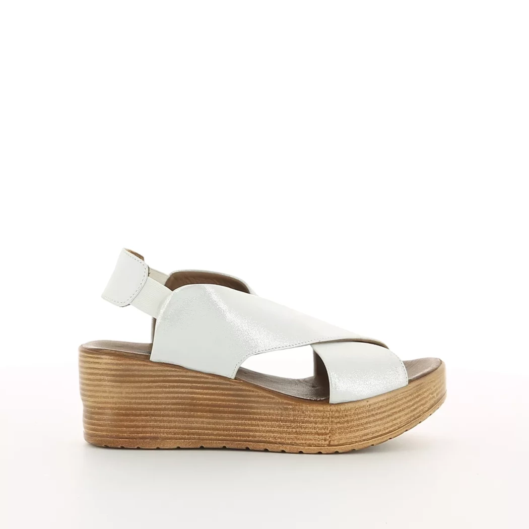 Image (2) de la chaussures Bueno - Sandales et Nu-Pieds Blanc en Cuir nubuck