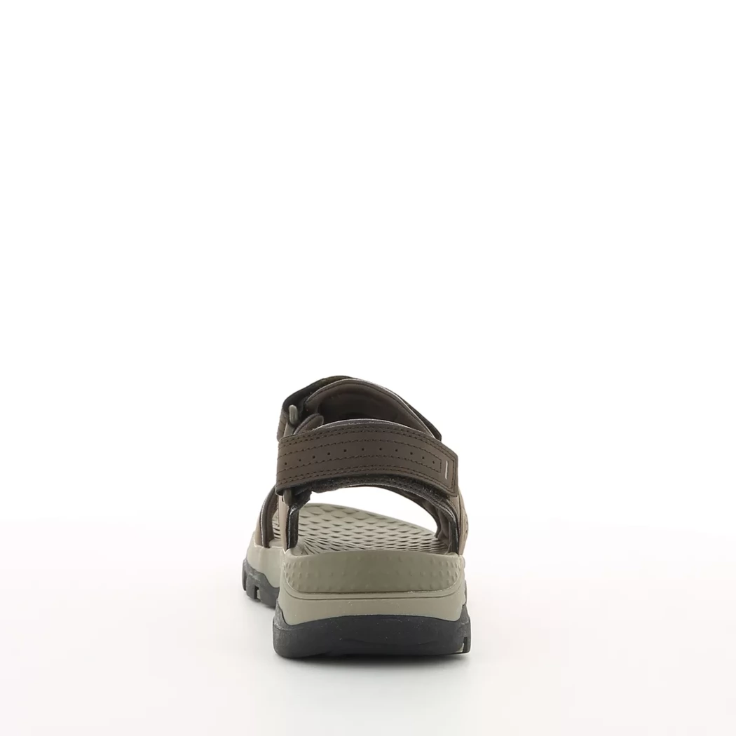 Image (3) de la chaussures Skechers - Sandales et Nu-Pieds Marron en Cuir synthétique