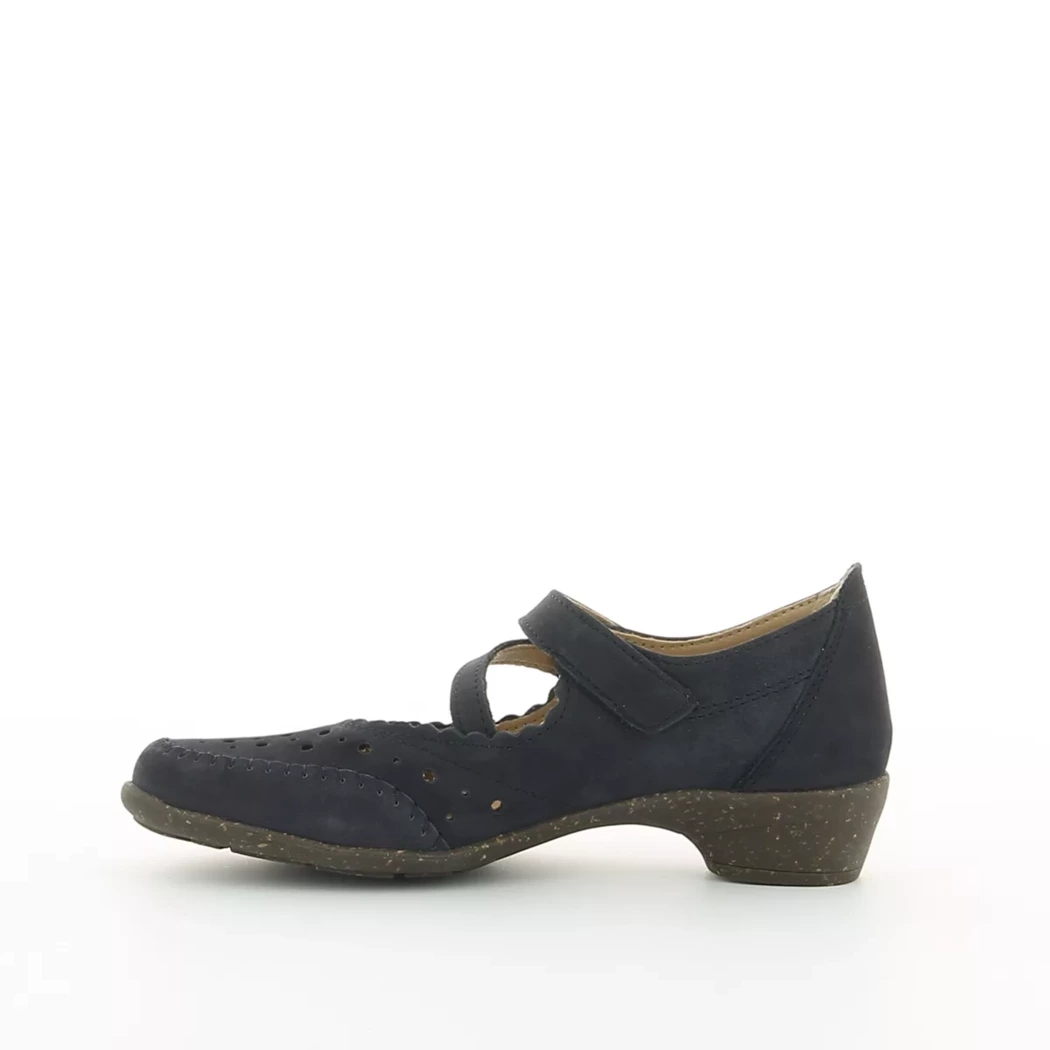 Image (4) de la chaussures Aco Shoes - Escarpins Bleu en Cuir nubuck