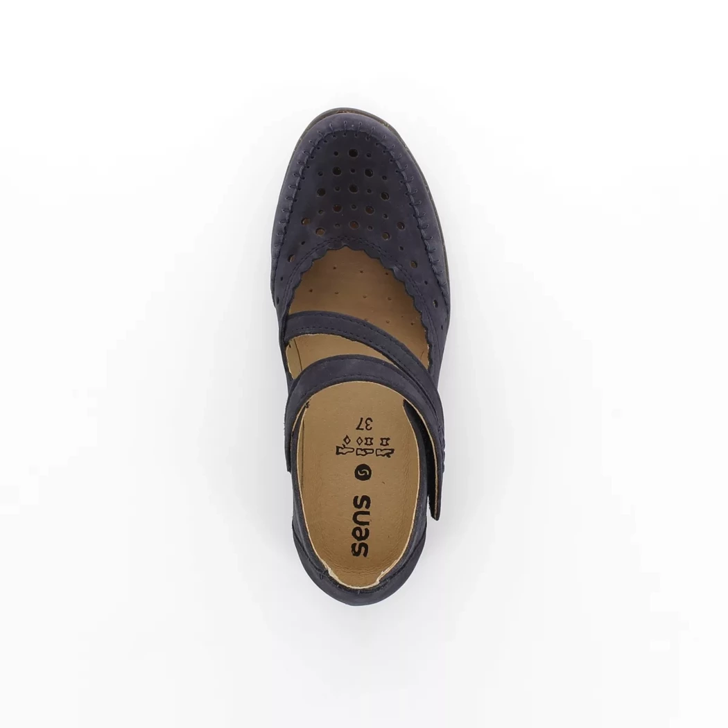Image (6) de la chaussures Aco Shoes - Escarpins Bleu en Cuir nubuck