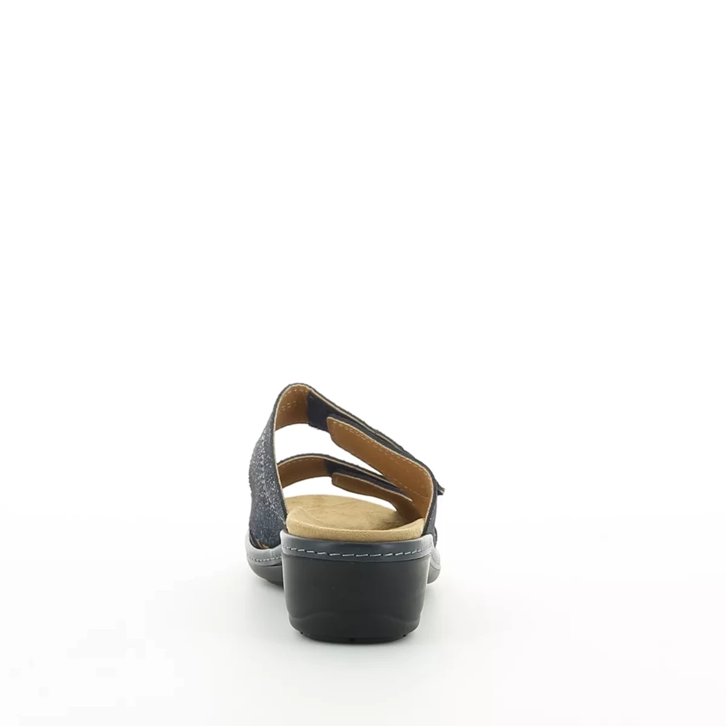 Image (3) de la chaussures Aco Shoes - Mules et Sabots Bleu en Cuir nubuck