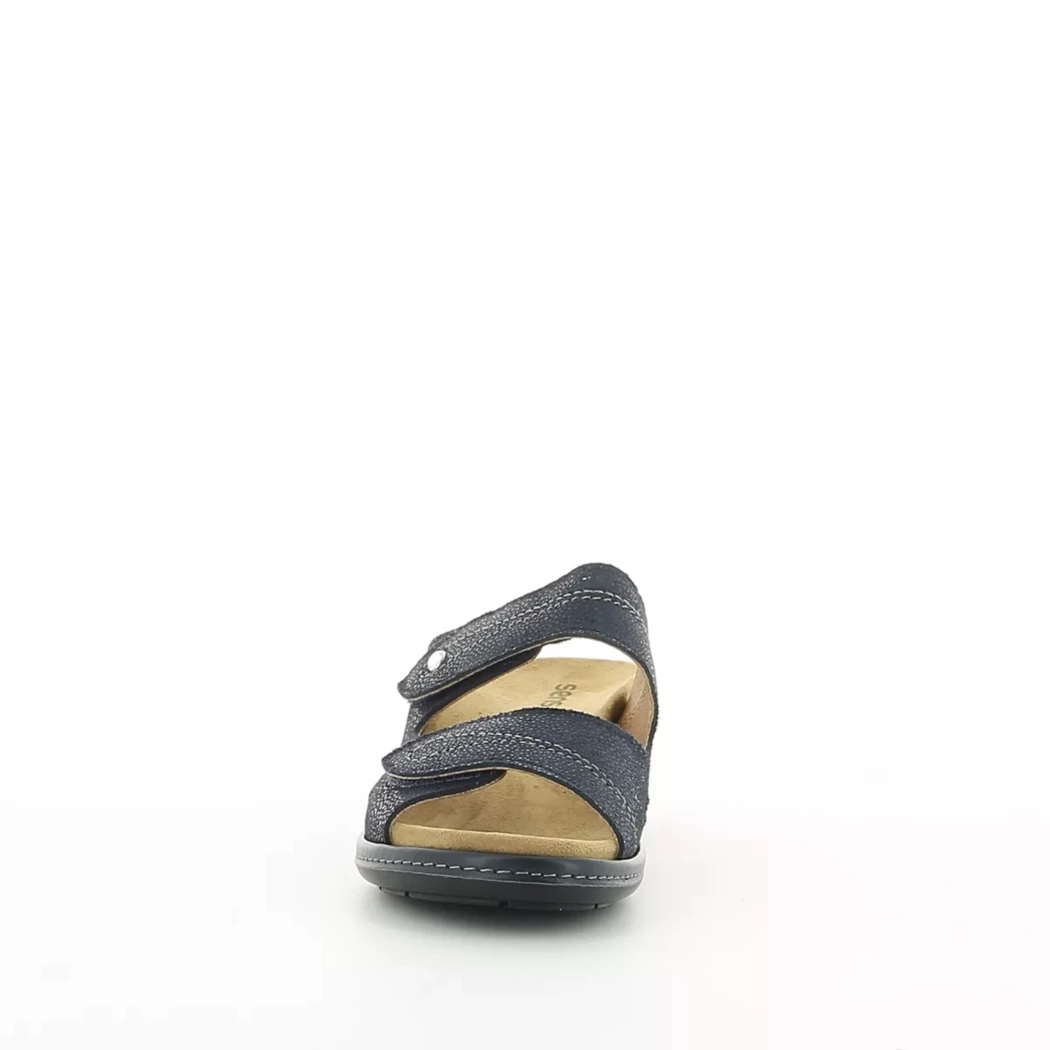 Image (5) de la chaussures Aco Shoes - Mules et Sabots Bleu en Cuir nubuck