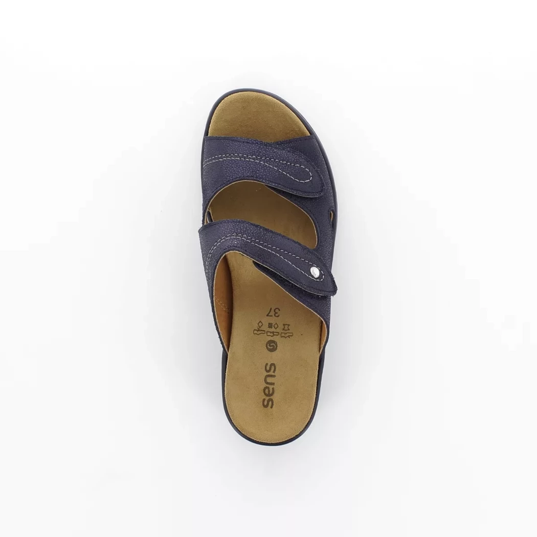 Image (6) de la chaussures Aco Shoes - Mules et Sabots Bleu en Cuir nubuck