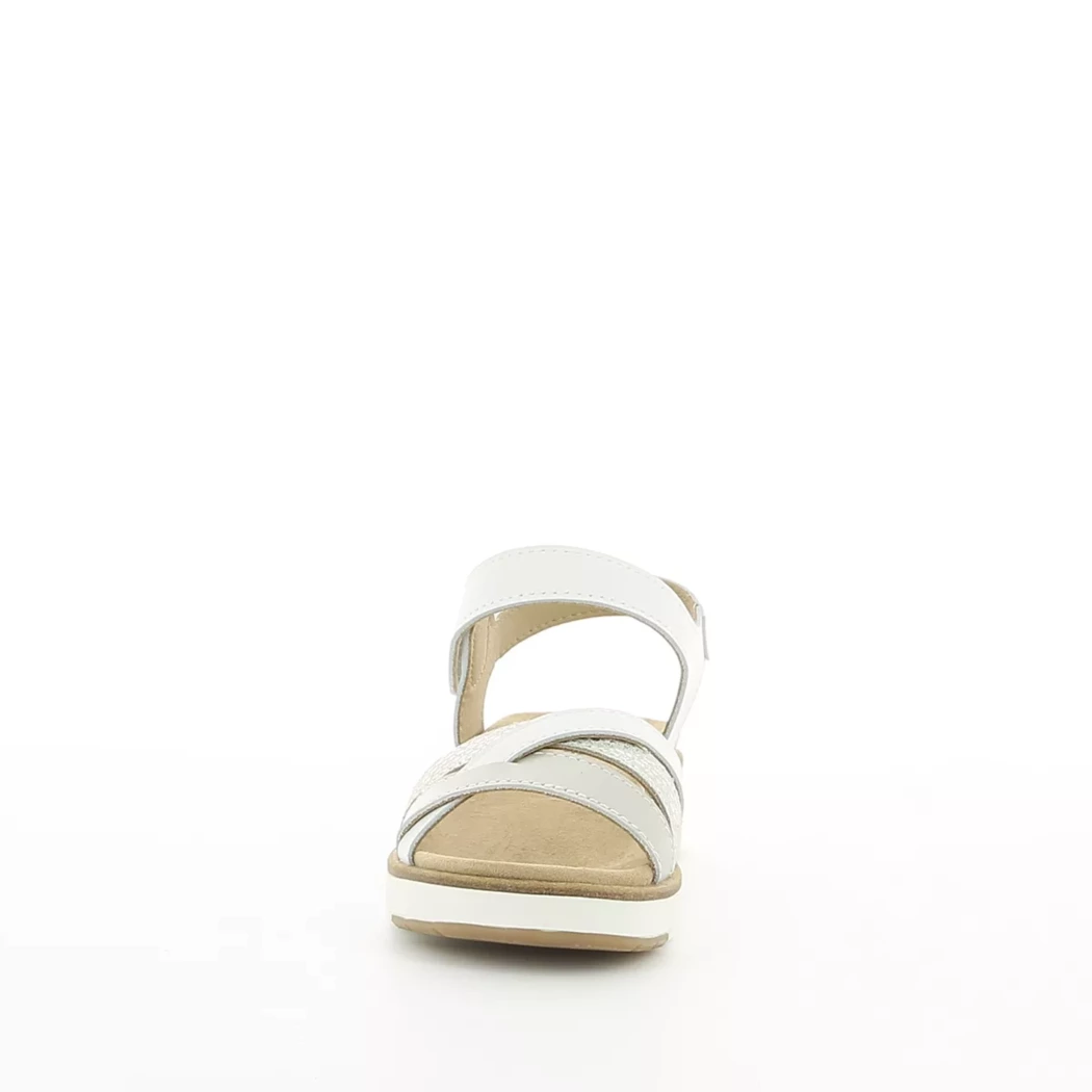 Image (5) de la chaussures Aco Shoes - Sandales et Nu-Pieds Blanc en Multi-Matières