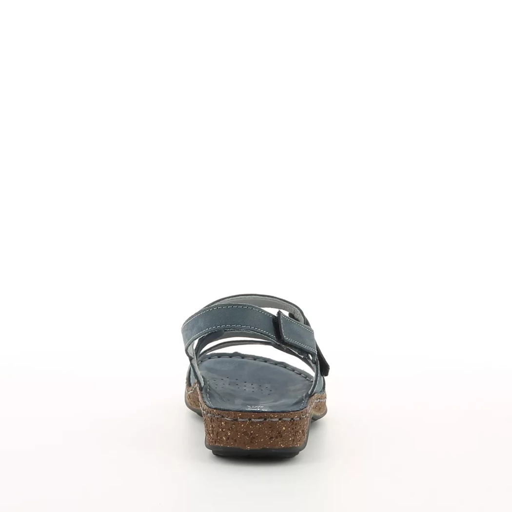 Image (3) de la chaussures Calba - Sandales et Nu-Pieds Bleu en Cuir nubuck