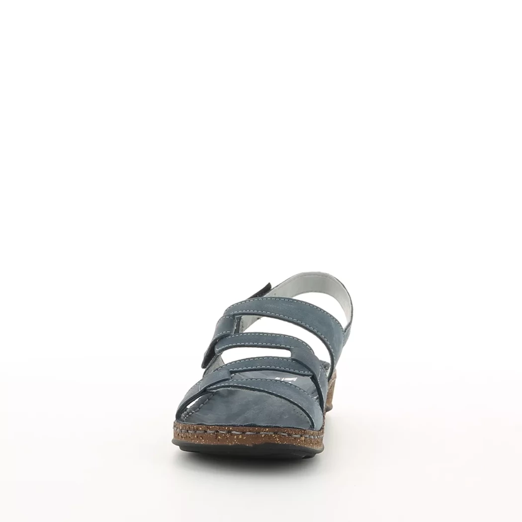 Image (5) de la chaussures Calba - Sandales et Nu-Pieds Bleu en Cuir nubuck