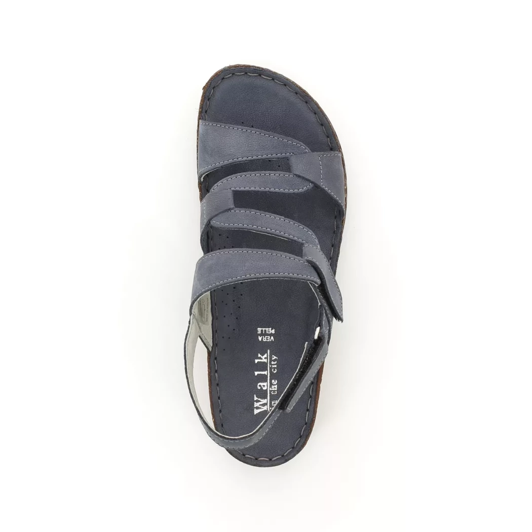 Image (6) de la chaussures Calba - Sandales et Nu-Pieds Bleu en Cuir nubuck