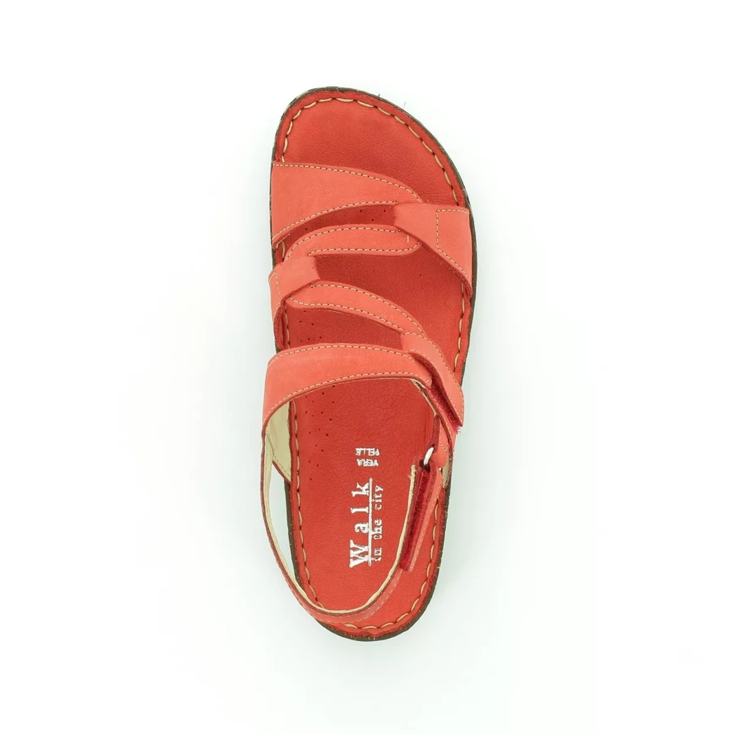 Image (6) de la chaussures Calba - Sandales et Nu-Pieds Rouge en Cuir nubuck