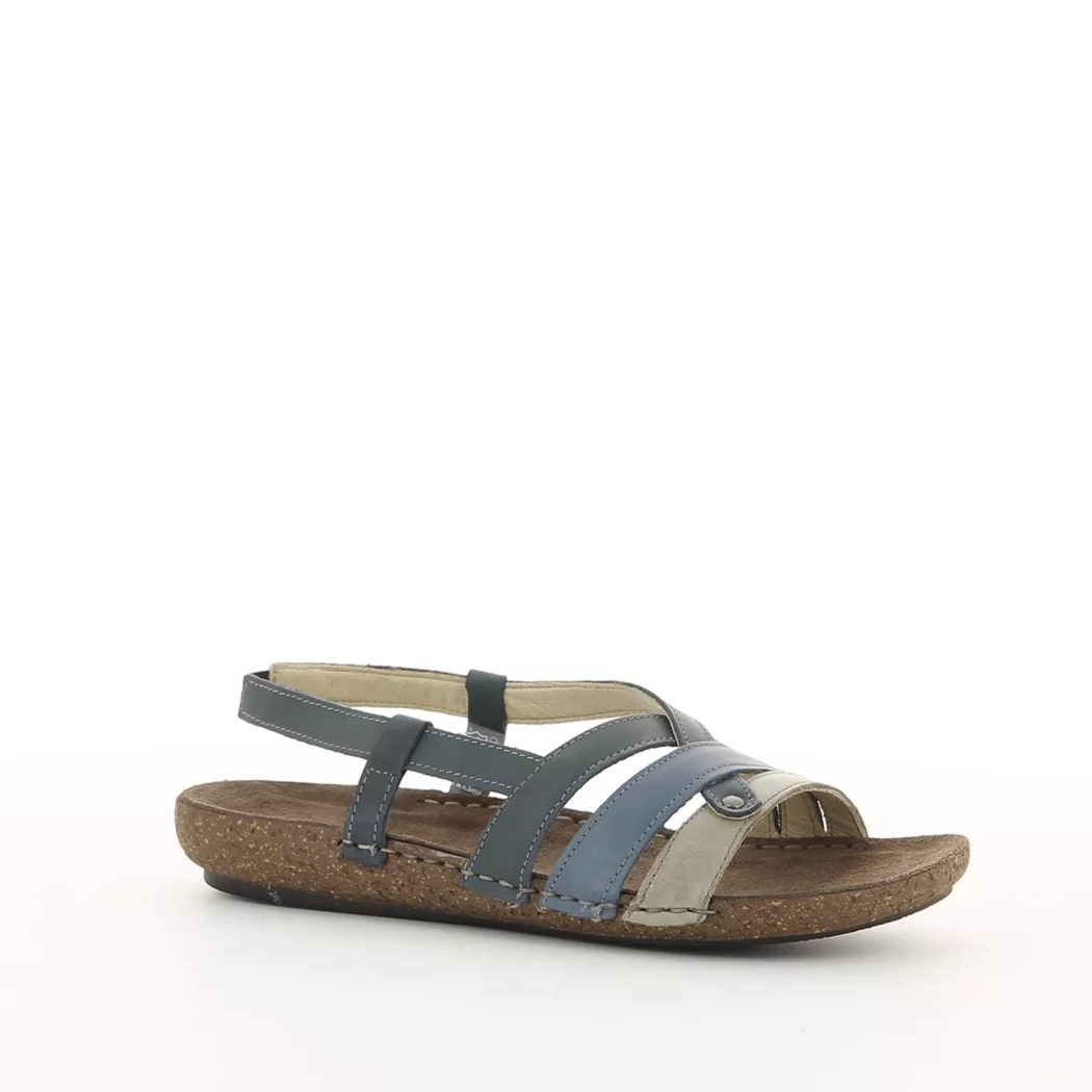 Image (1) de la chaussures Calba - Sandales et Nu-Pieds Bleu en Cuir
