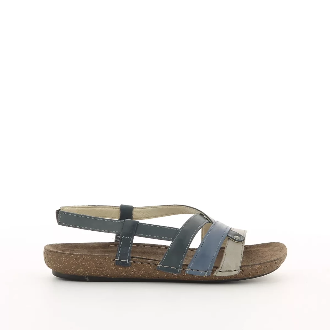 Image (2) de la chaussures Calba - Sandales et Nu-Pieds Bleu en Cuir