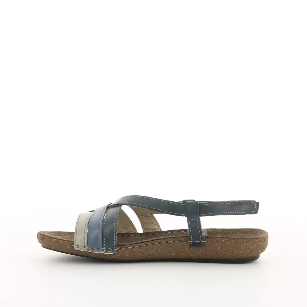 Image (4) de la chaussures Calba - Sandales et Nu-Pieds Bleu en Cuir