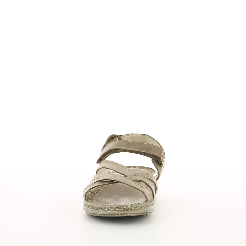 Image (5) de la chaussures Calba - Sandales et Nu-Pieds Taupe en Cuir