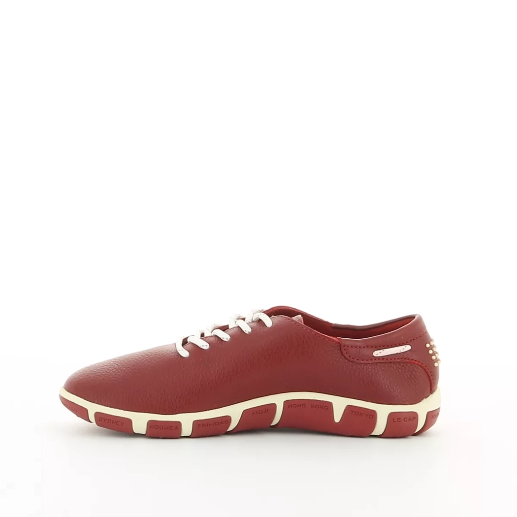 Image (4) de la chaussures Tbs - Chaussures à lacets Rouge en Cuir