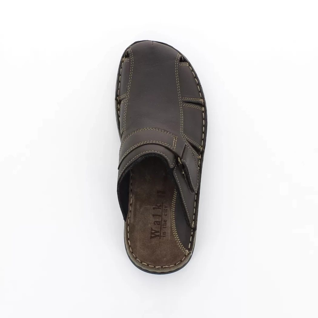 Image (6) de la chaussures Calba - Mules et Sabots Marron en Cuir