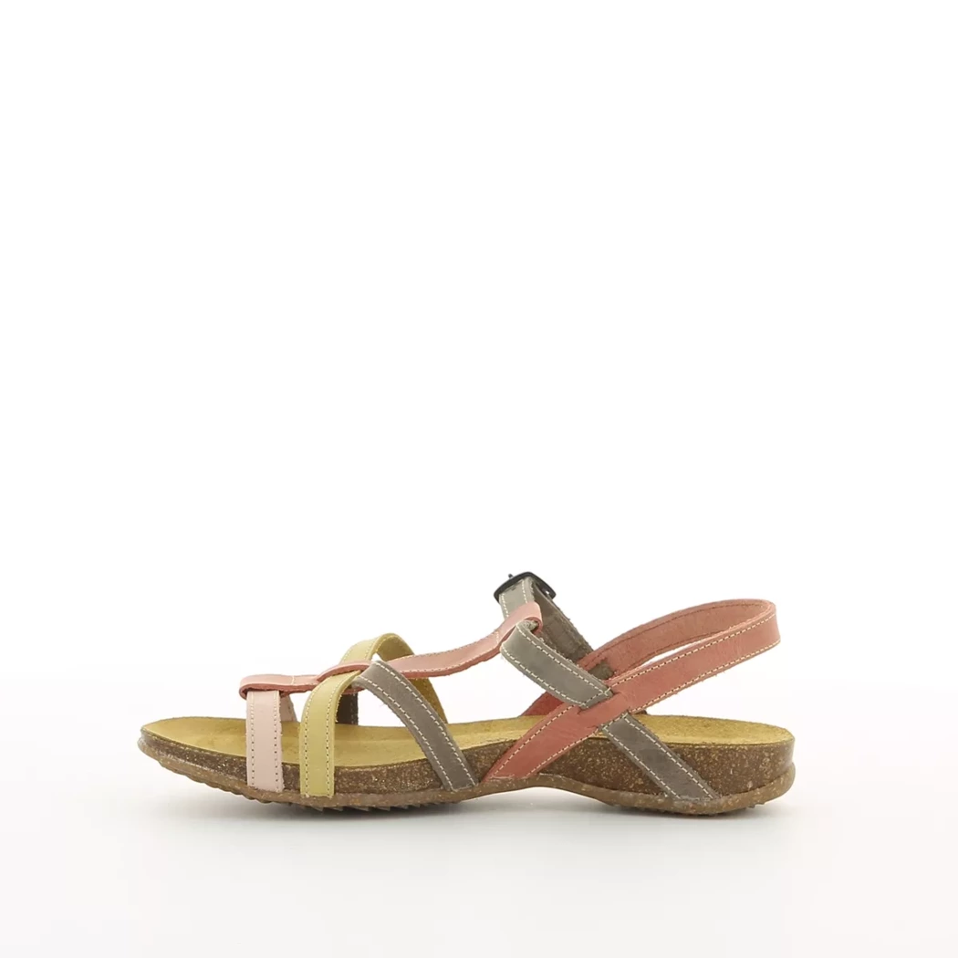 Image (4) de la chaussures Inter Bios - Sandales et Nu-Pieds Multicolore en Cuir