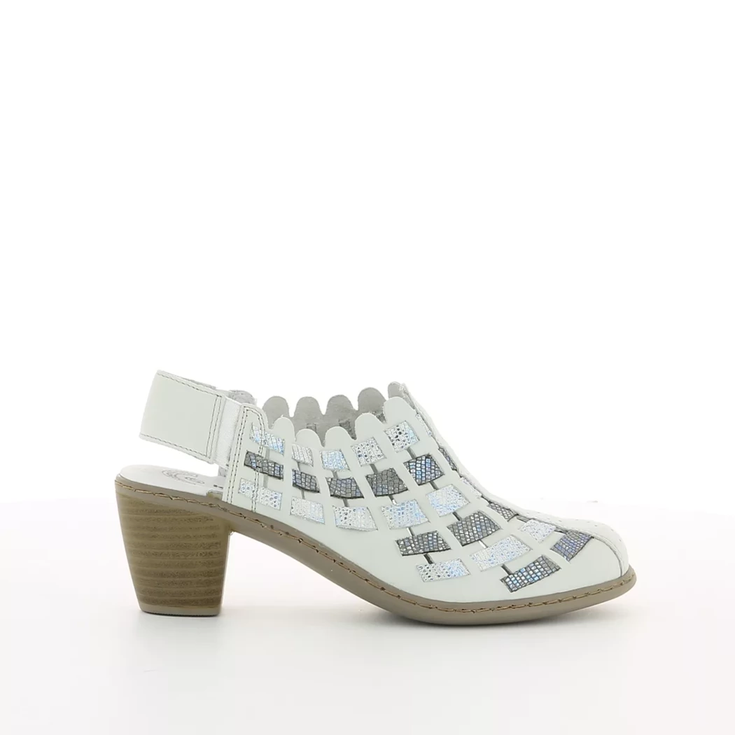 Image (2) de la chaussures Kiarflex - Escarpins Blanc en Cuir