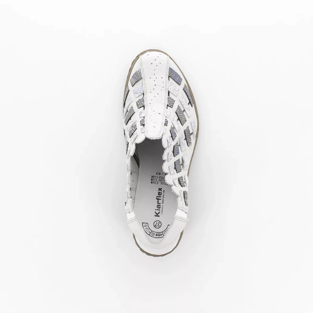 Image (6) de la chaussures Kiarflex - Escarpins Blanc en Cuir
