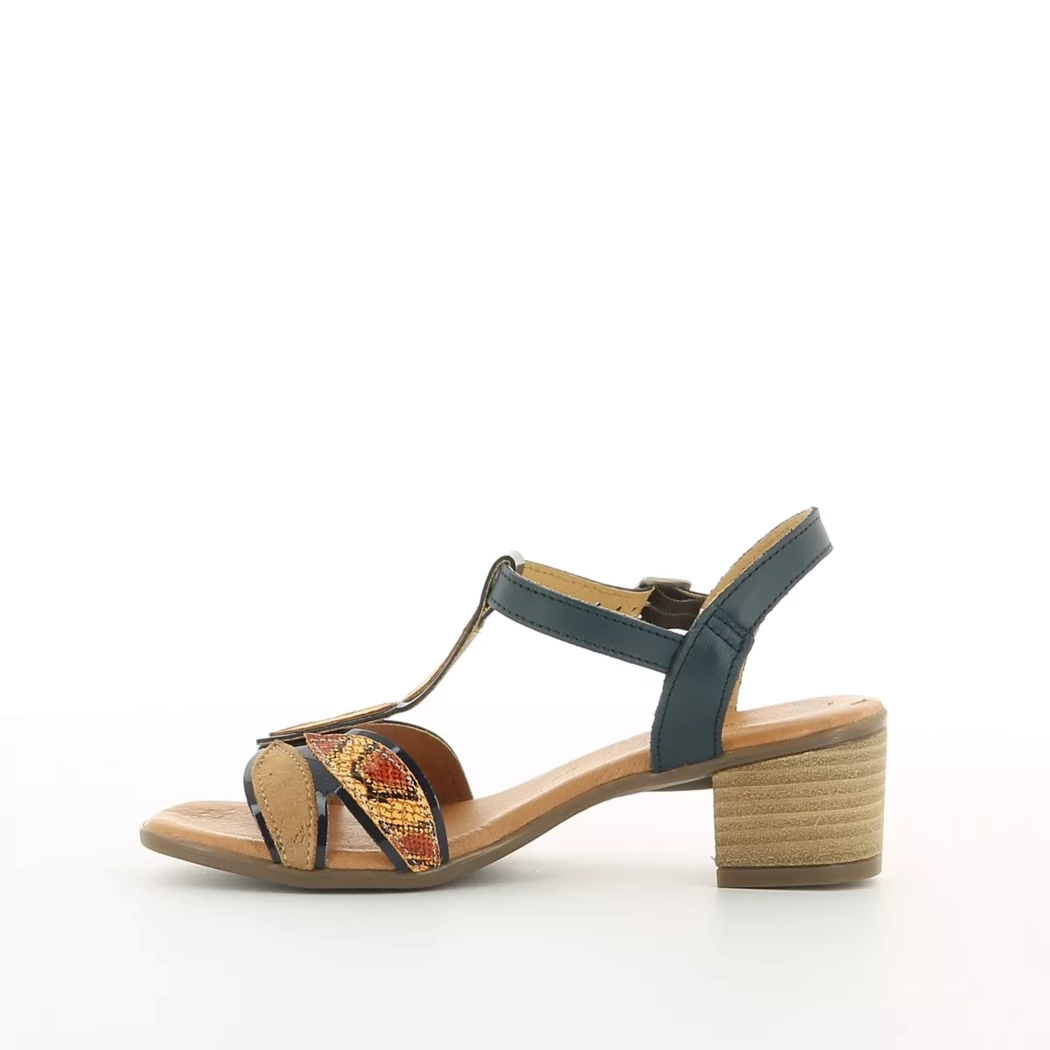 Image (4) de la chaussures Sunny Sunday - Sandales et Nu-Pieds Bleu en Cuir